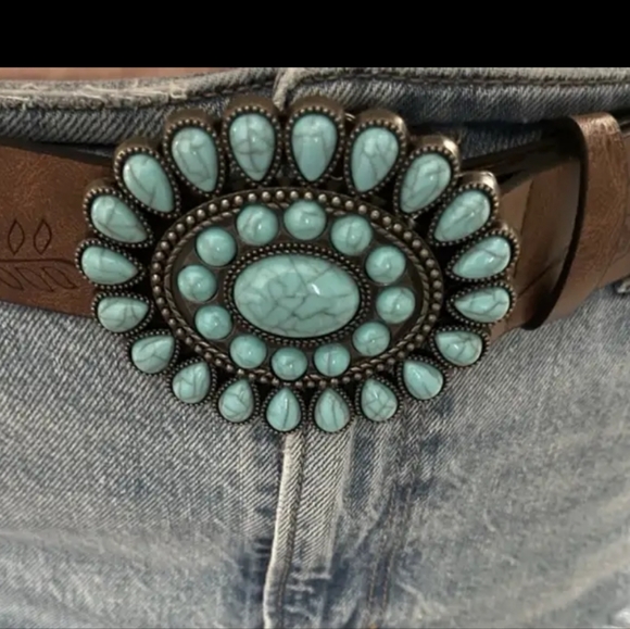 Beautiful Western Cowgirl Cowboy belt buckle 3.54x2.87 Choose From 4 Colors main image 6